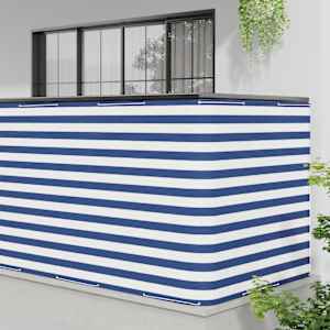 Zástěna na balkon 150 x 500 cm Látka s PU povrchovou úpravou - obrázek 3