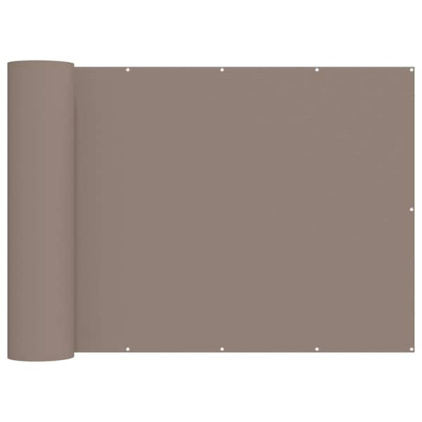 vidaXL Baldahhiin 200 x 800 cm PU kaitsega kangas Pruunikashall