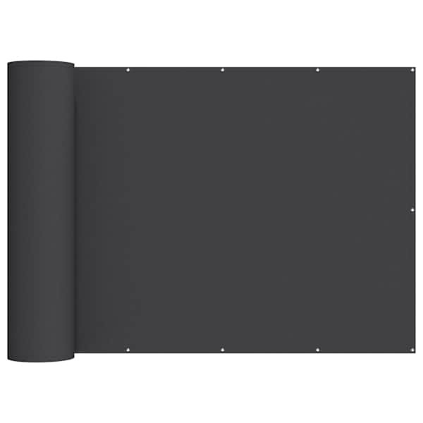 vidaXL Baldahhiin 180 x 800 cm PU kaitsega kangas Must