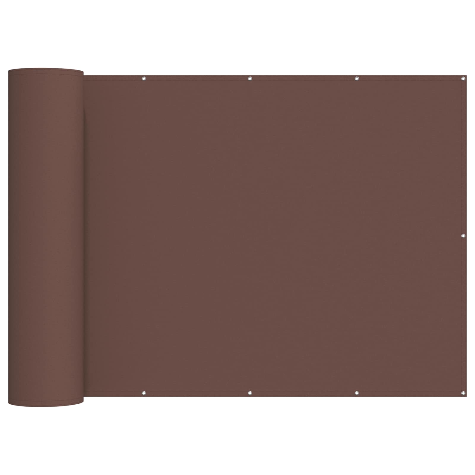 Balkon Privacy Scherm 180 x 700 cm Stof met PU-coating Bruin image 1