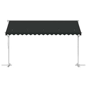 Volně stojící markýza 4 × 3 m Polyester Antracitová - obrázek 4