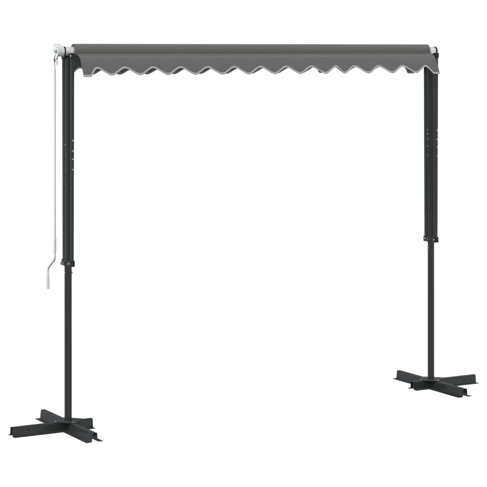 Vrijstaande luifel Grijs 3 x 3 m Polyester image 3
