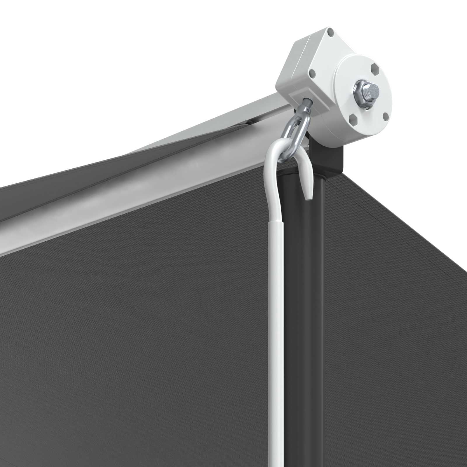 Vrijstaande luifel Grijs 4 × 3 m Polyester image 7