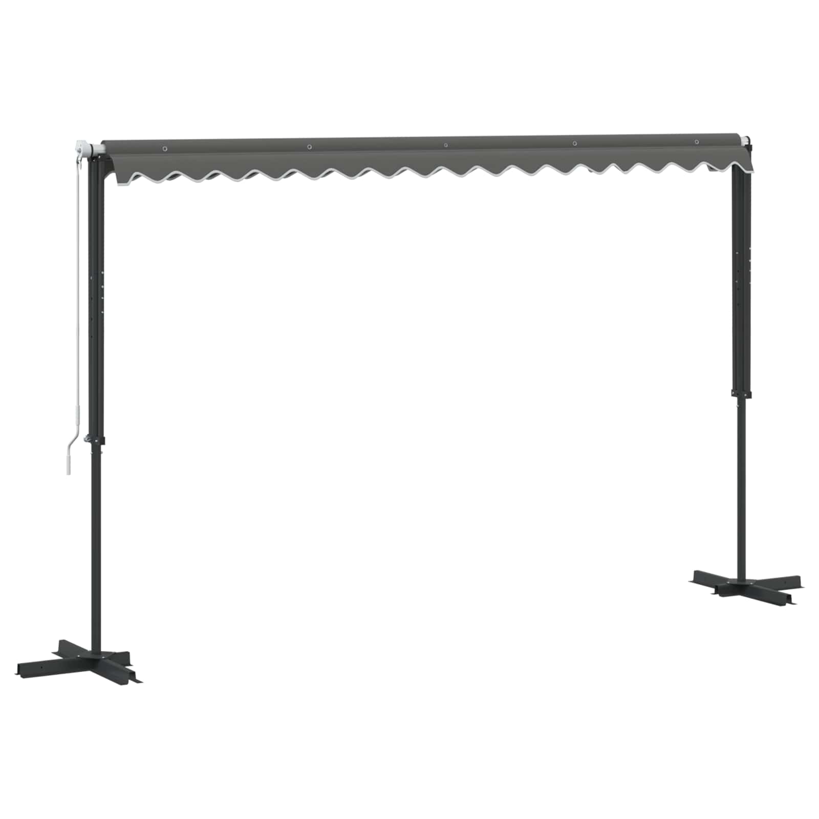 Vrijstaande luifel Grijs 4 × 3 m Polyester image 3