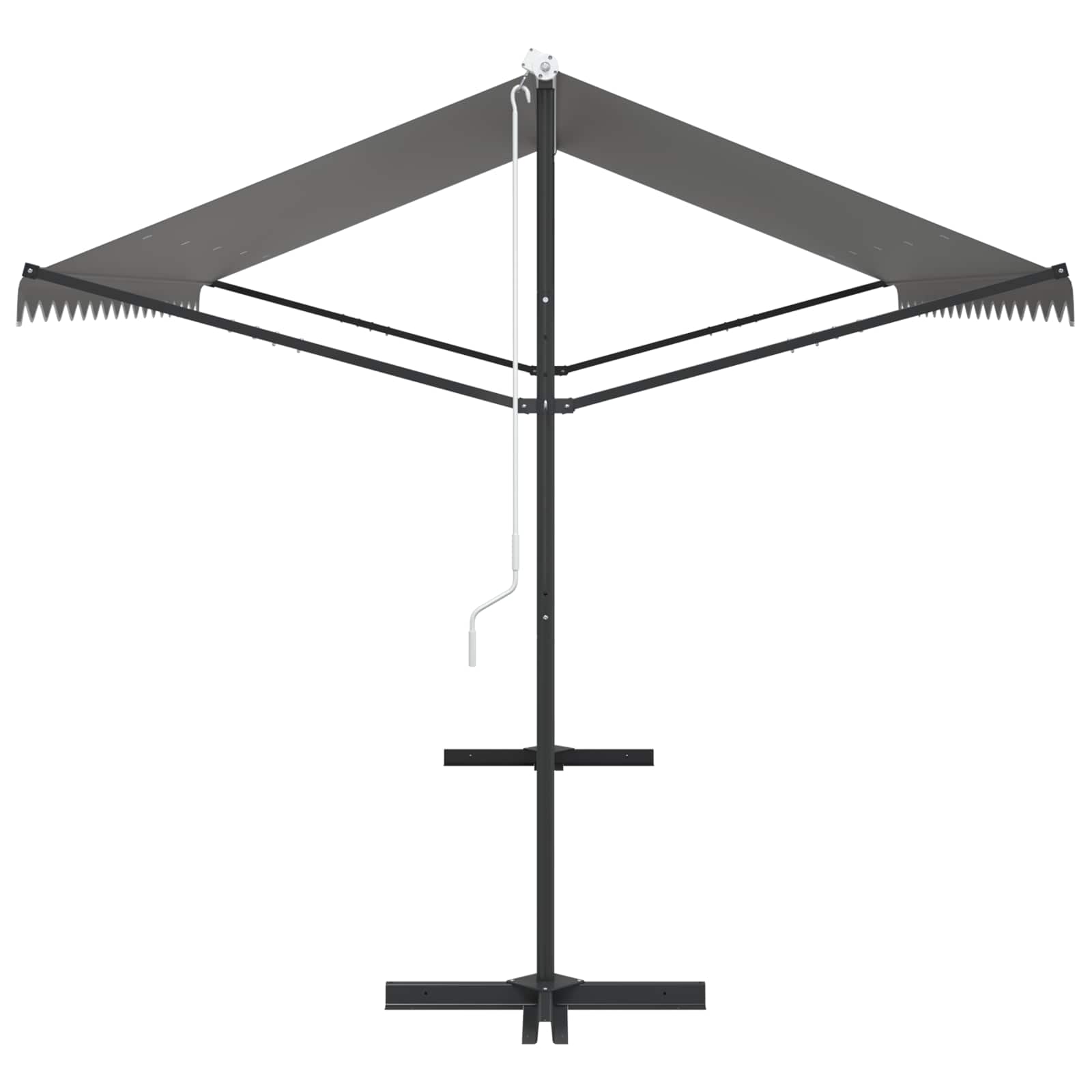 Vrijstaande luifel Grijs 4 × 3 m Polyester image 5