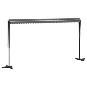 Volně stojící markýza Šedá 5 x 3 m Polyester - obrázek 3