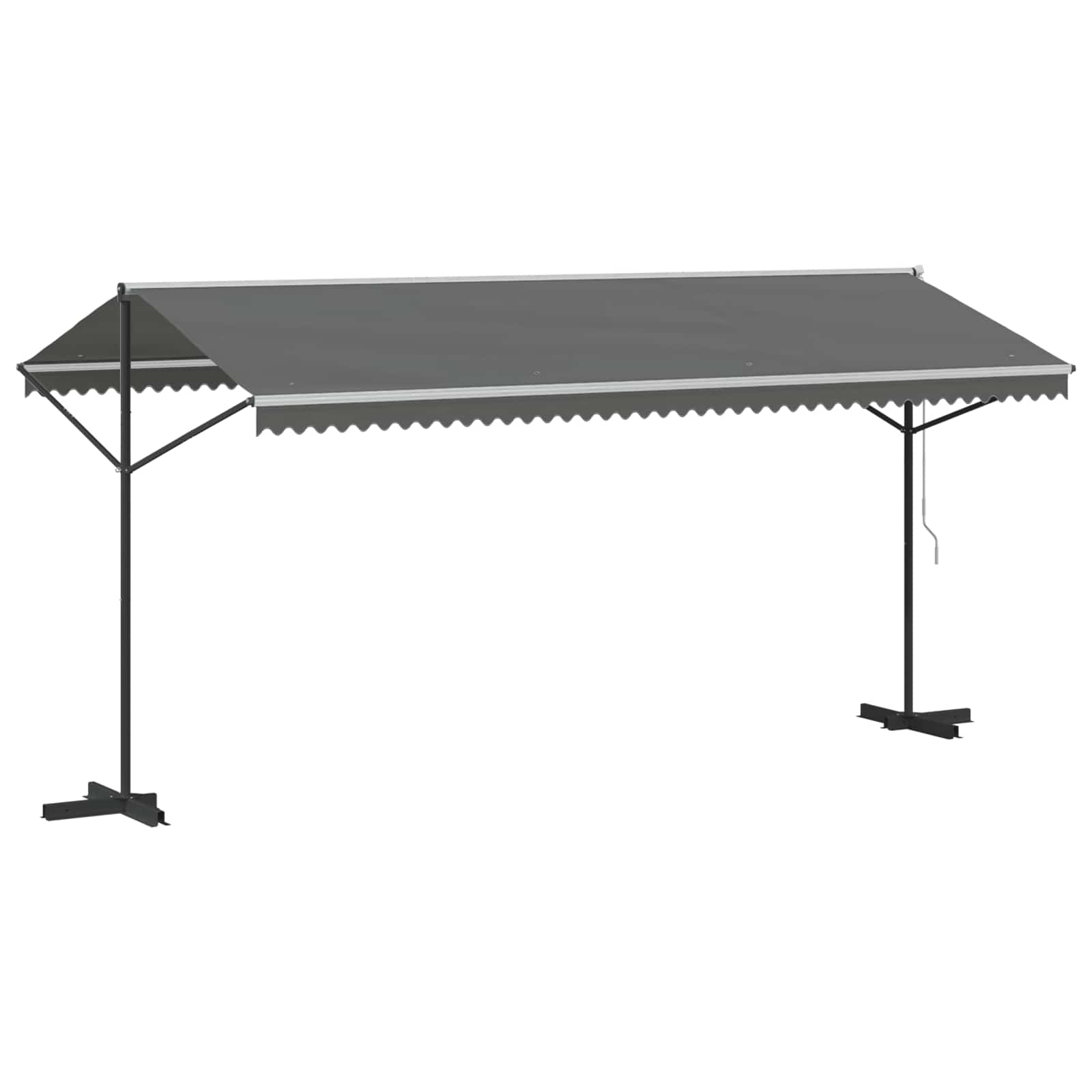 Vrijstaande luifel Grijs 5 x 3 m Polyester image 6