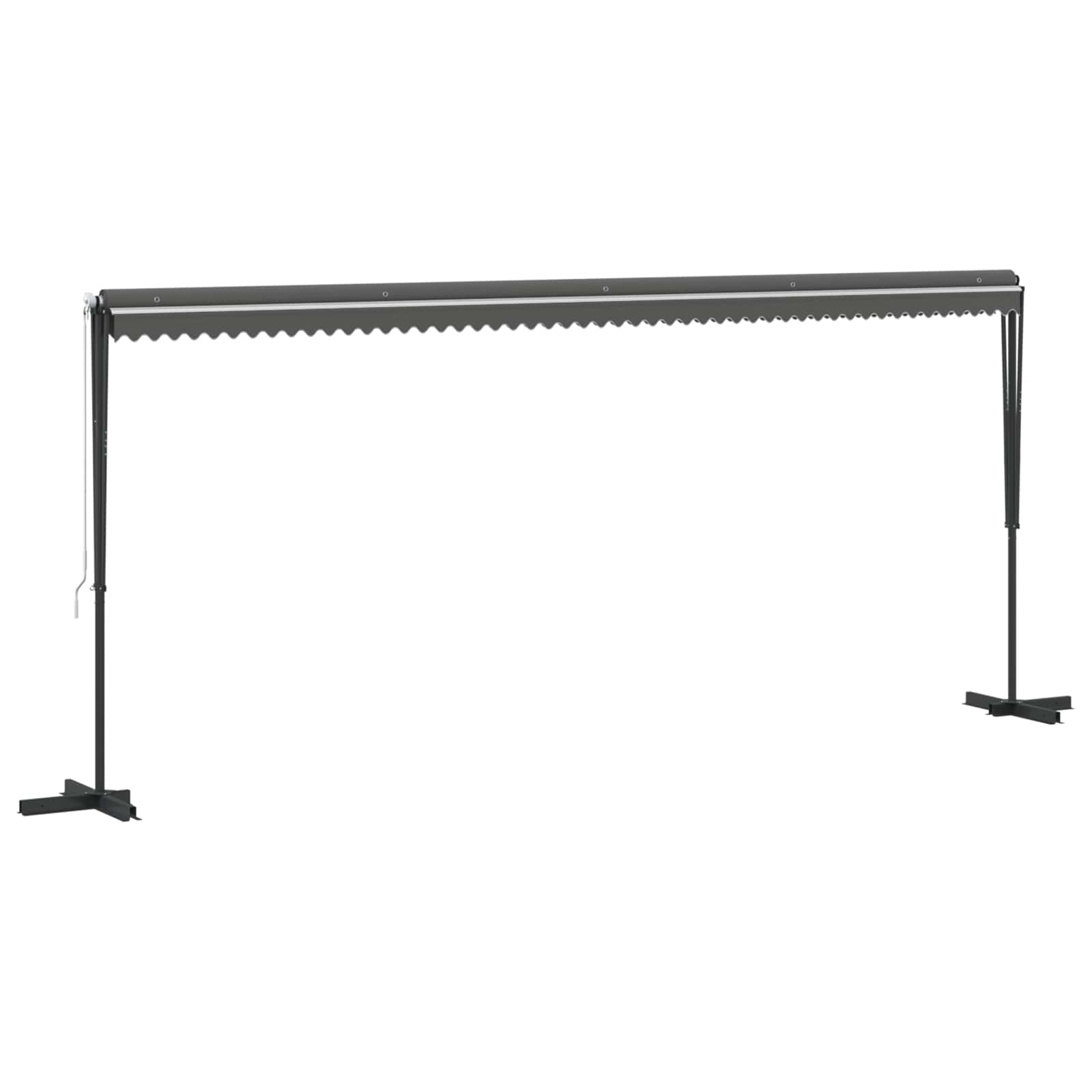 Vrijstaande luifel Grijs 6 x 3 m Polyester image 3