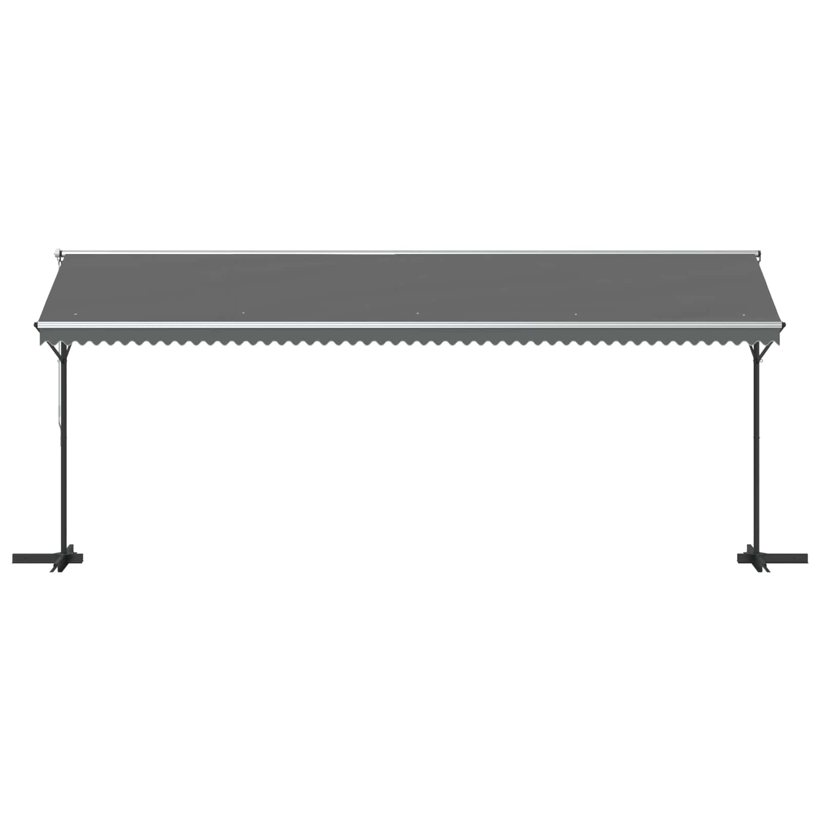 Vrijstaande luifel Grijs 6 x 3 m Polyester image 4