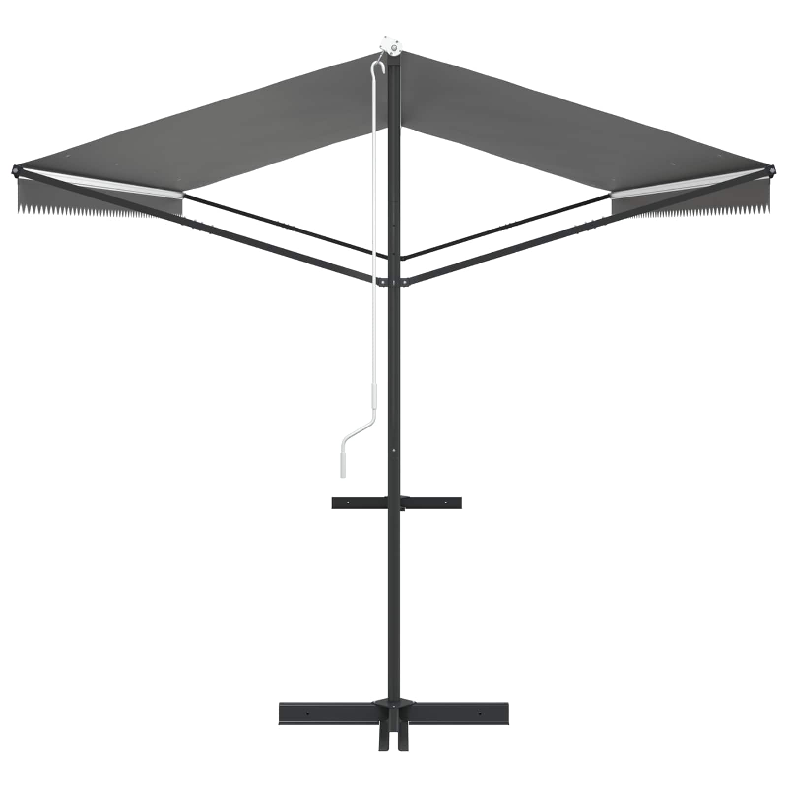 Vrijstaande luifel Grijs 6 x 3 m Polyester image 5