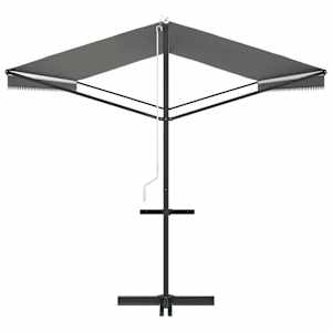 Volně stojící markýza Šedá 6 x 3 m Polyester - obrázek 5