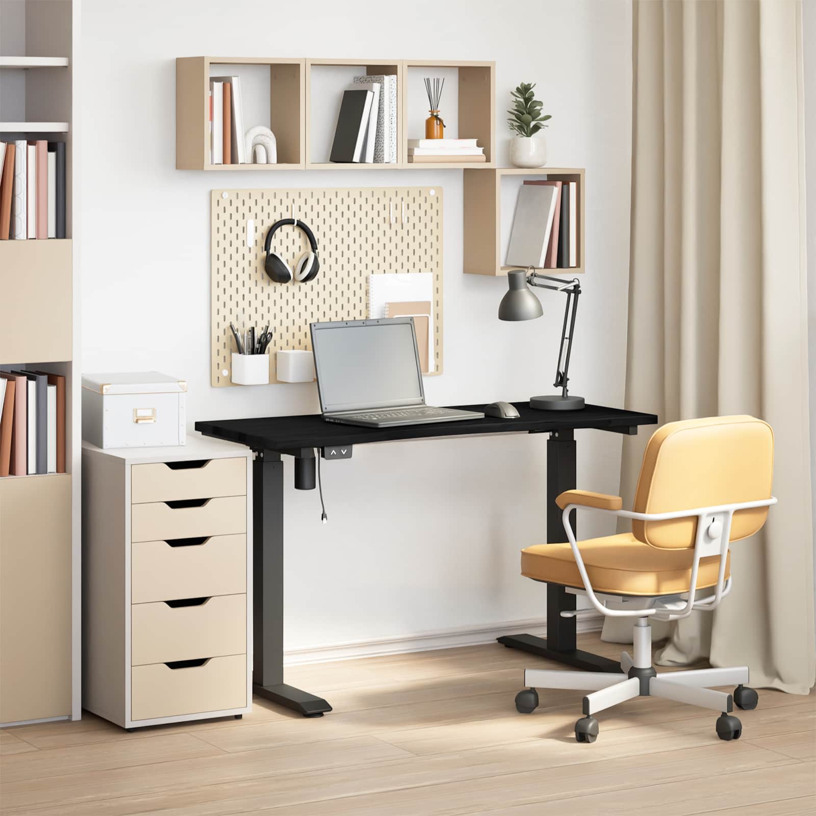 Galds Melns un Tumši Brūns 120 x 60 cm Cietā ozola koks