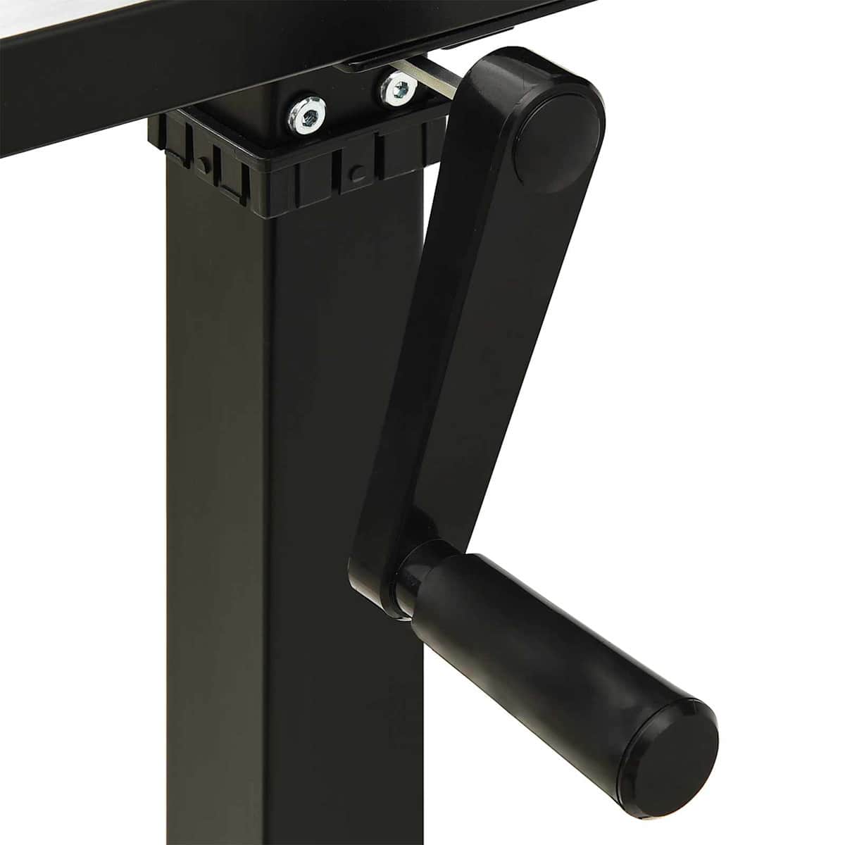 Bord med opbevaring Sort og naturlig 120 x 60 cm Massivt Eg Træ - Billede 9