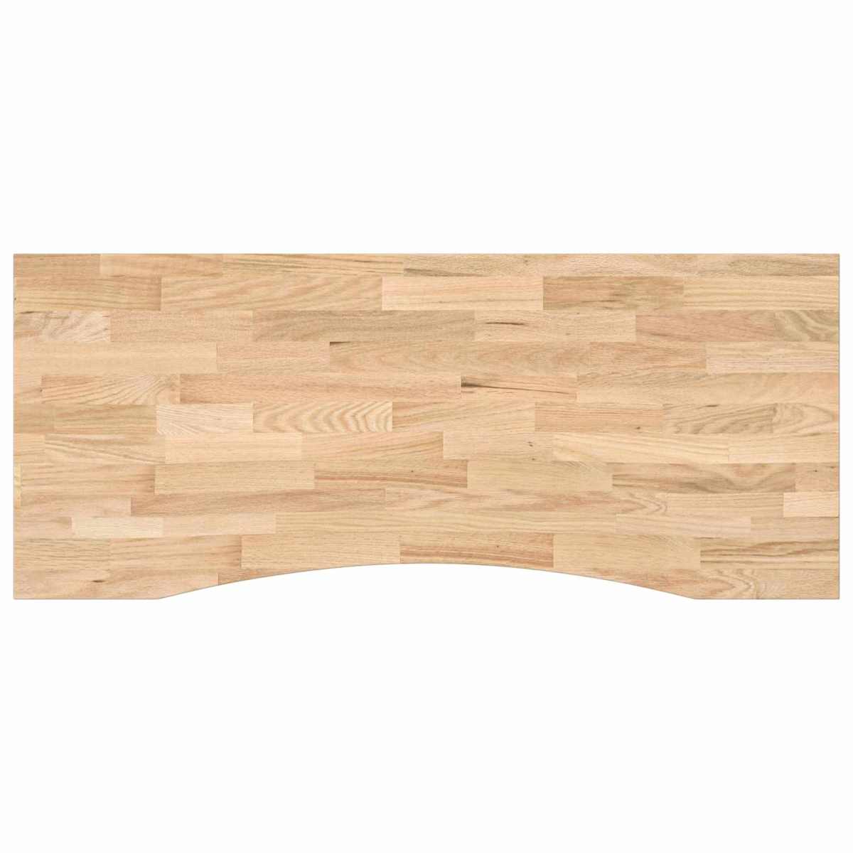 Bord med opbevaring Sort og naturlig 120 x 60 cm Massivt Eg Træ - Billede 7