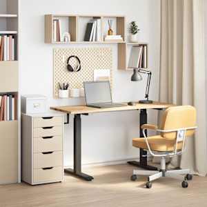 Miza Črna in naravna 140 x 60 cm Masivno hrastovo les