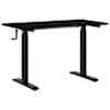 vidaXL Laud Must ja Tumepruun 120 x 60 cm Tugev Tamme Puit
