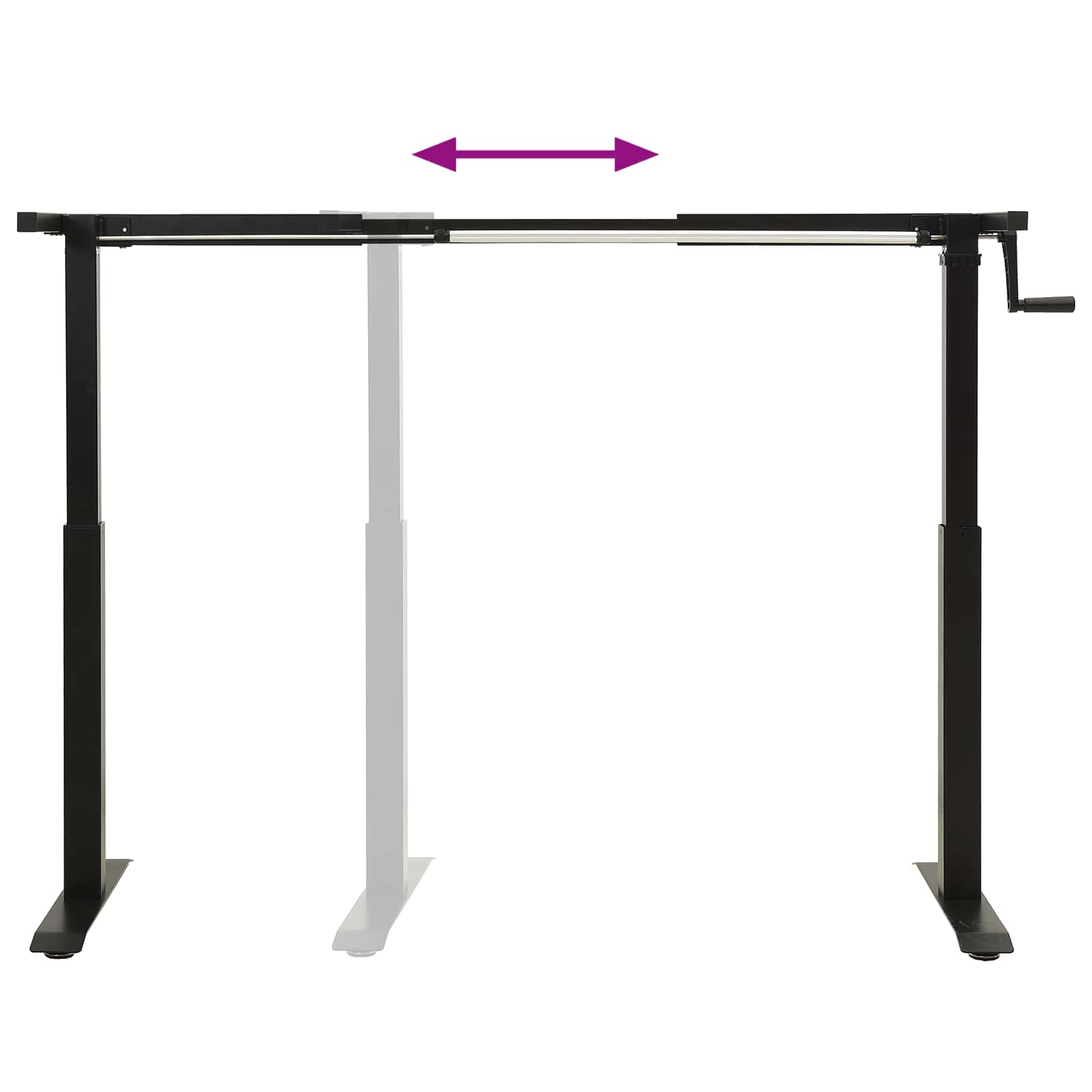 Miza Črna in Temno Rjava 120 x 60 cm Masivno hrastovo les