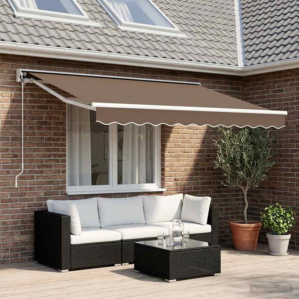Elektrisch Uittrekbaar Zonnescherm Taupe 3 x 2 m image 3