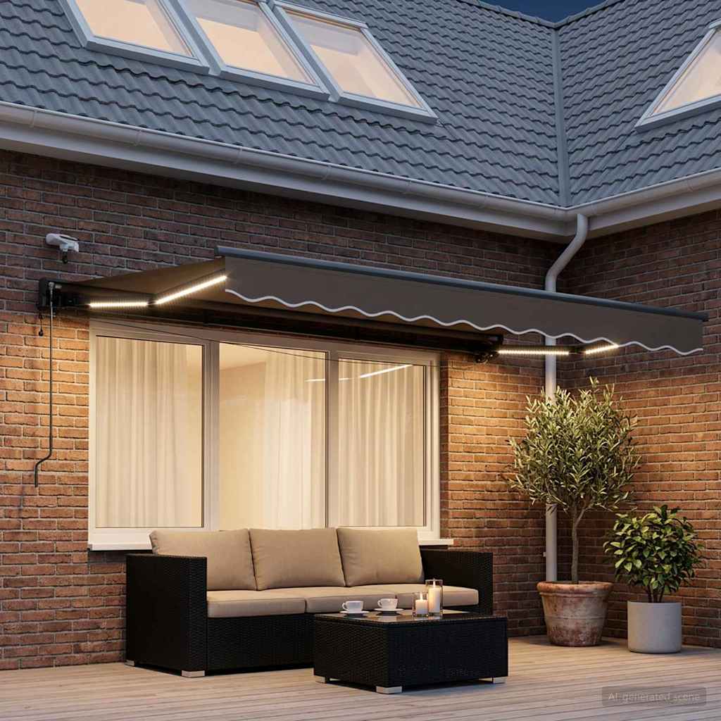 Elektrisch Uittrekbaar Zonnescherm Taupe 3 x 2 m image 3