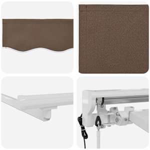 Elektrická Retrakční markýza Taupe 3,5 x 2 m - obrázek 4