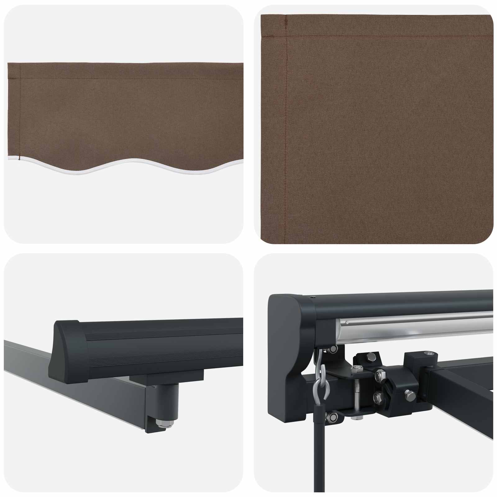 Handmatig uitschuifbare luifel Taupe 4 x 2 m image 4