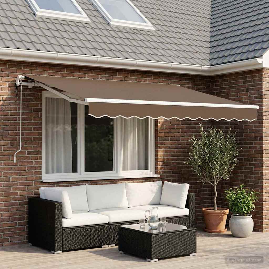 Plátno pro markýzu Taupe 300 x 250 cm Polyester - obrázek 3