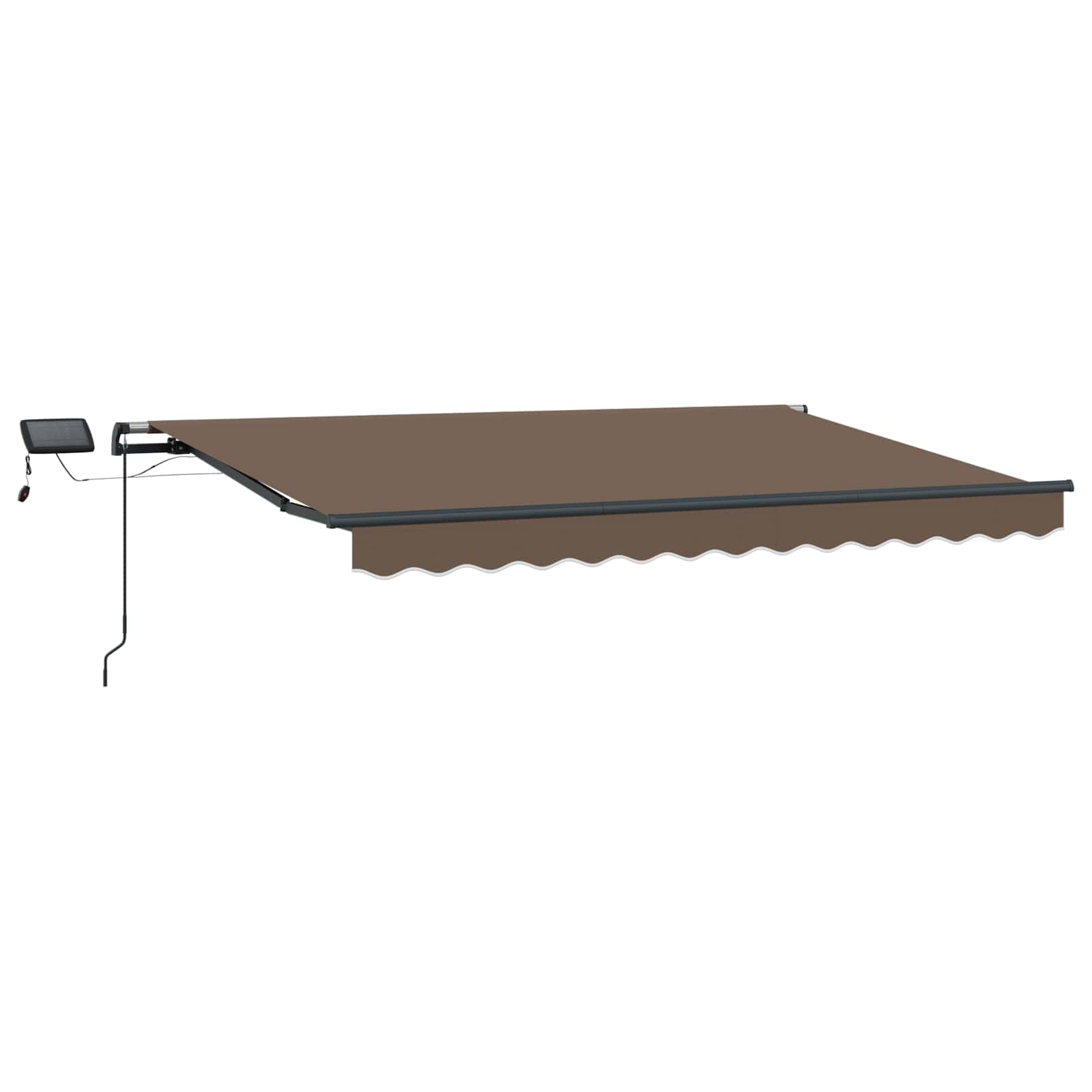 Uitschuifbare luifel Taupe 300 x 250 cm Stof en Aluminium image 2