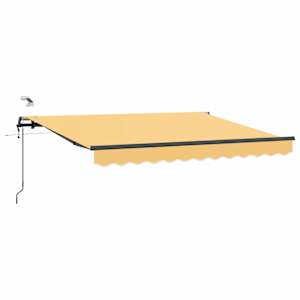 vidaXL Kokkuvolditav varikatus Liivakarva 300 x 250 cm Pol&uuml;ester