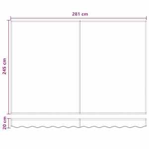 Stahovací markýza Světle šedá a bílá 300 x 250 cm Textil a kov - obrázek 9