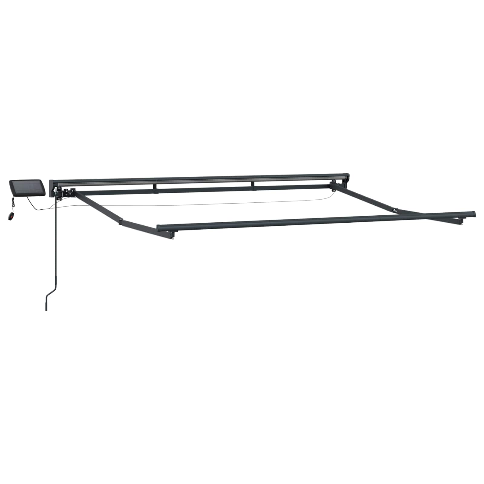 Handmatige Luifelhouder met LED's Lichtgrijs en wit. 3 x 2,5 m image 2