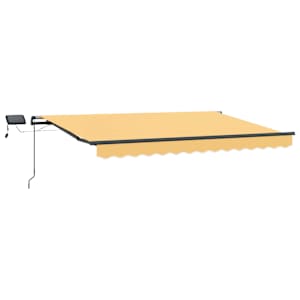 vidaXL Kokkuvolditav varikatus Liivakarva 350 x 250 cm