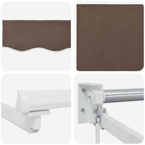 Stahovací markýza Taupe 3,5 x 2,5 m 100% polyester a hliník - obrázek 4
