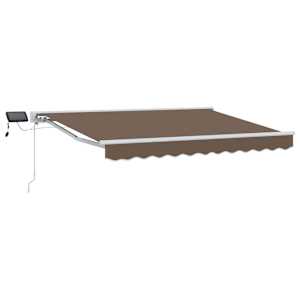 Manuální rám markýzy s LED Taupe 3,5 x 2,5 m - obrázek 2