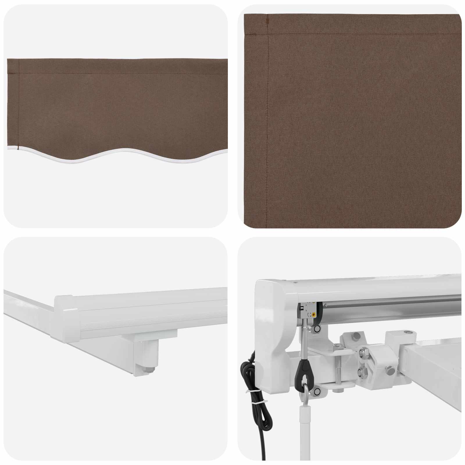Ηλεκτρικό Αναδιπλούμενο Σκίαστρο Taupe 3,5 x 2,5 μ - Image 4