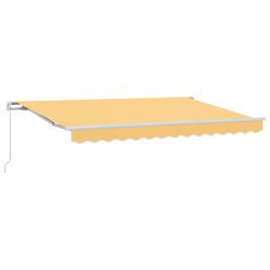 Stahovací markýza Písková 400 × 350 cm Polyester a hliník - obrázek 2