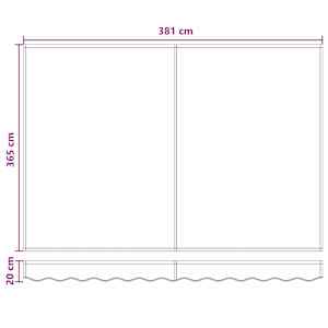 Stahovací markýza Taupe 400 × 350 cm Polyester a hliník - obrázek 9