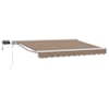 vidaXL Manuaalne varikatus LED-idega Pruunikashall 4 &times; 3,5 m