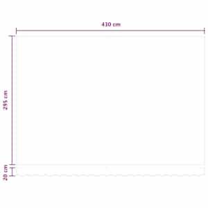 Stahovací markýza Písková 450 × 300 cm Textil a kov - obrázek 9