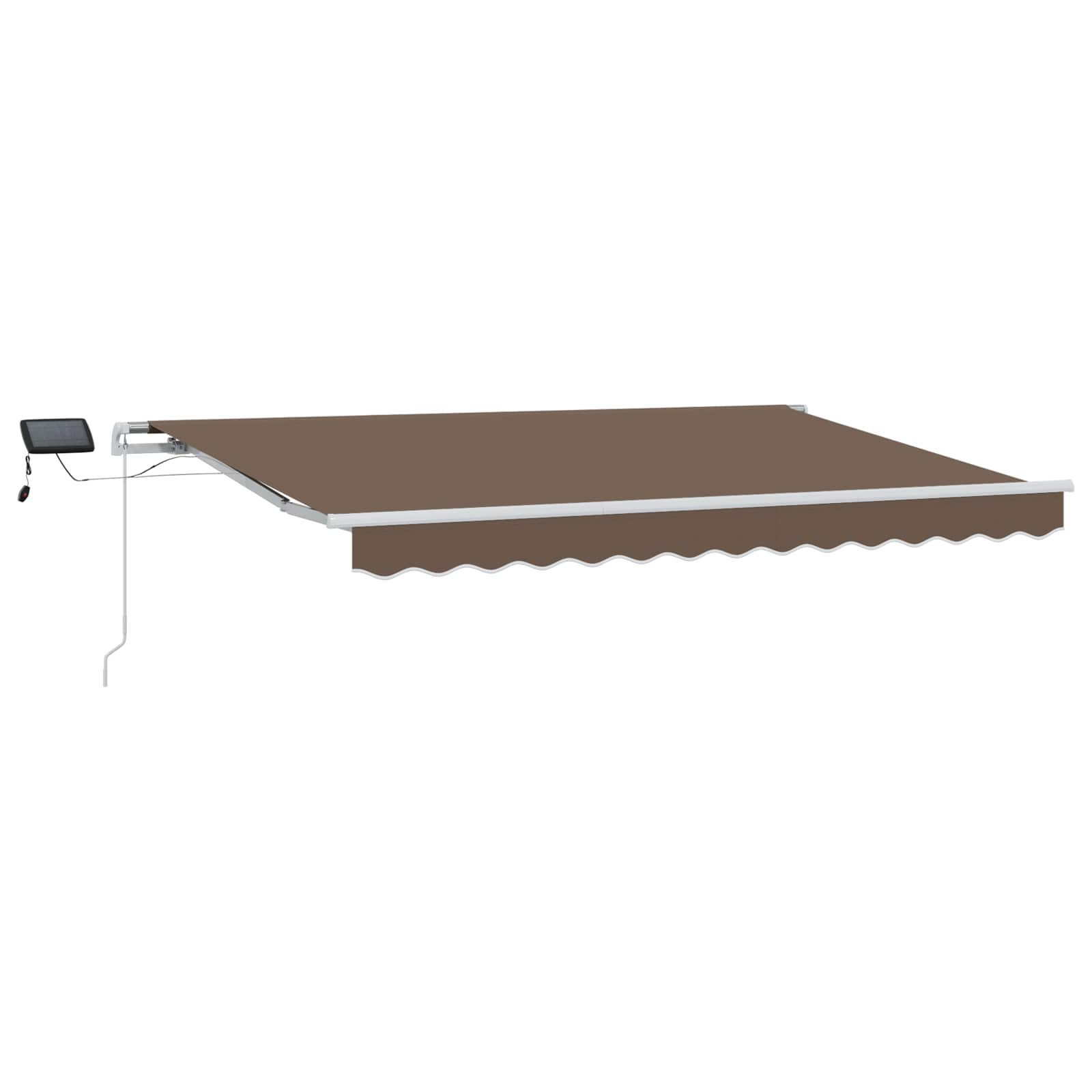 Uitschuifbare luifel Taupe 450 × 350 cm Stof en Aluminium image 2