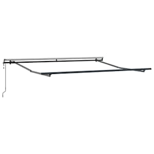 Stahovací markýza Světle šedá a bílá 450 × 350 cm - obrázek 3