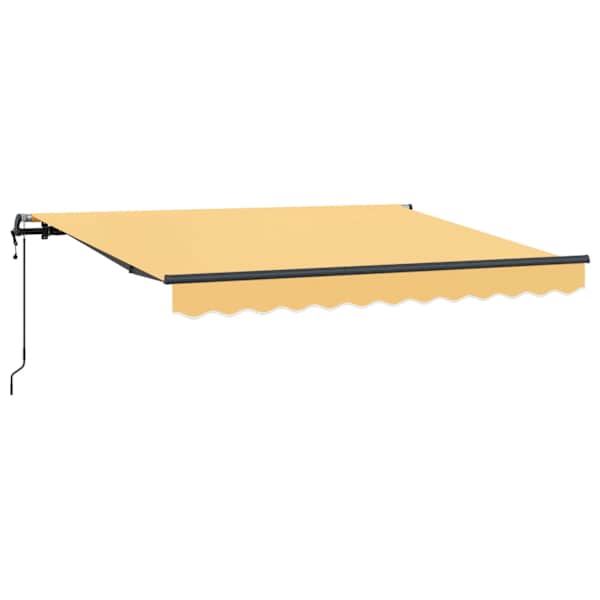 vidaXL Kokkuvolditav varikatus Liivakarva 450 &times; 350 cm