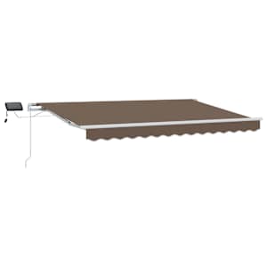 Stahovací markýza Taupe 500 × 300 cm Látka a hliník - obrázek 2