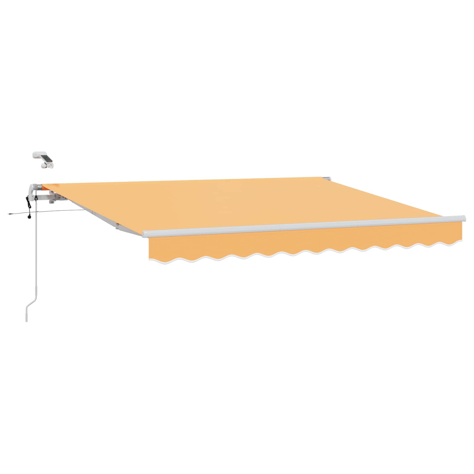Inklapbaar Zonnescherm Zand 500 × 300 cm Polyester en Metaal image 1
