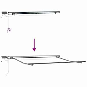 Budsorovatelné zastřešení Světle šedá a bílá 500 × 300 cm - obrázek 6