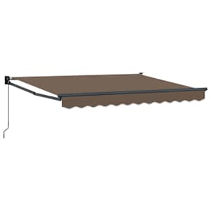 Stahovací markýza Taupe 5 x 3 m 100% polyester a hliník - obrázek 2
