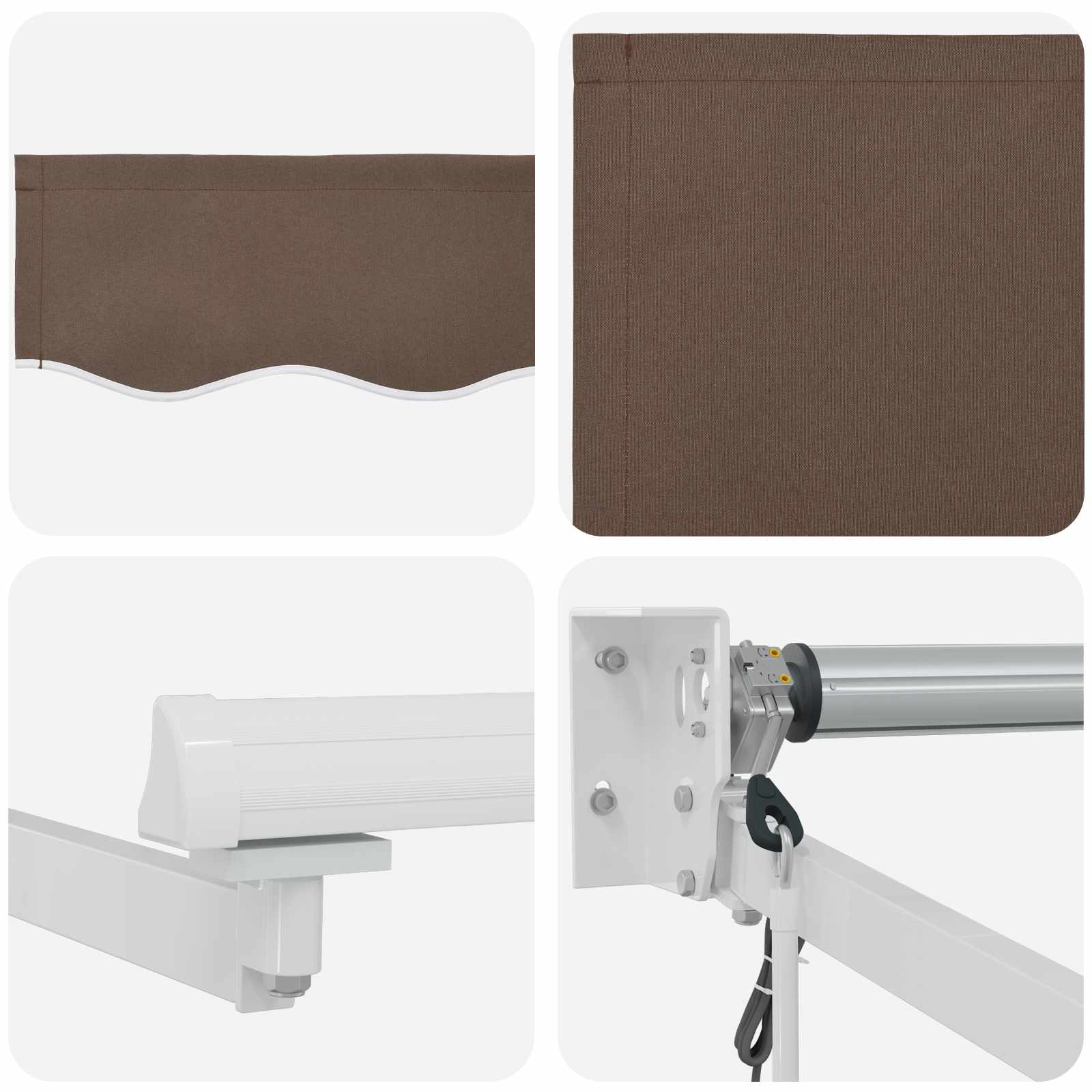 Elektrisch Uittrekbaar Zonnescherm Taupe image 3