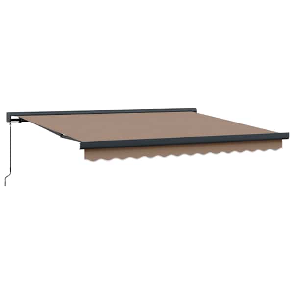 vidaXL Kokkuvolditav varikatus Pruunikashall 500 &times; 300 cm