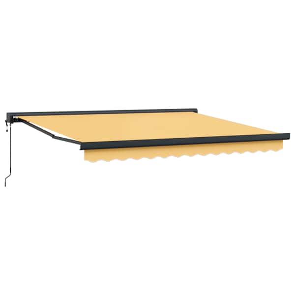 vidaXL Kokkuvolditav varikatus Liivakarva 500 &times; 300 cm