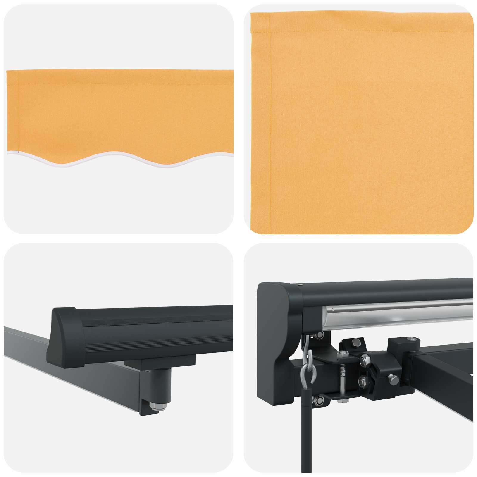 Handmatige Luifelhouder met LED's Zand 5 × 3,5 m image 4