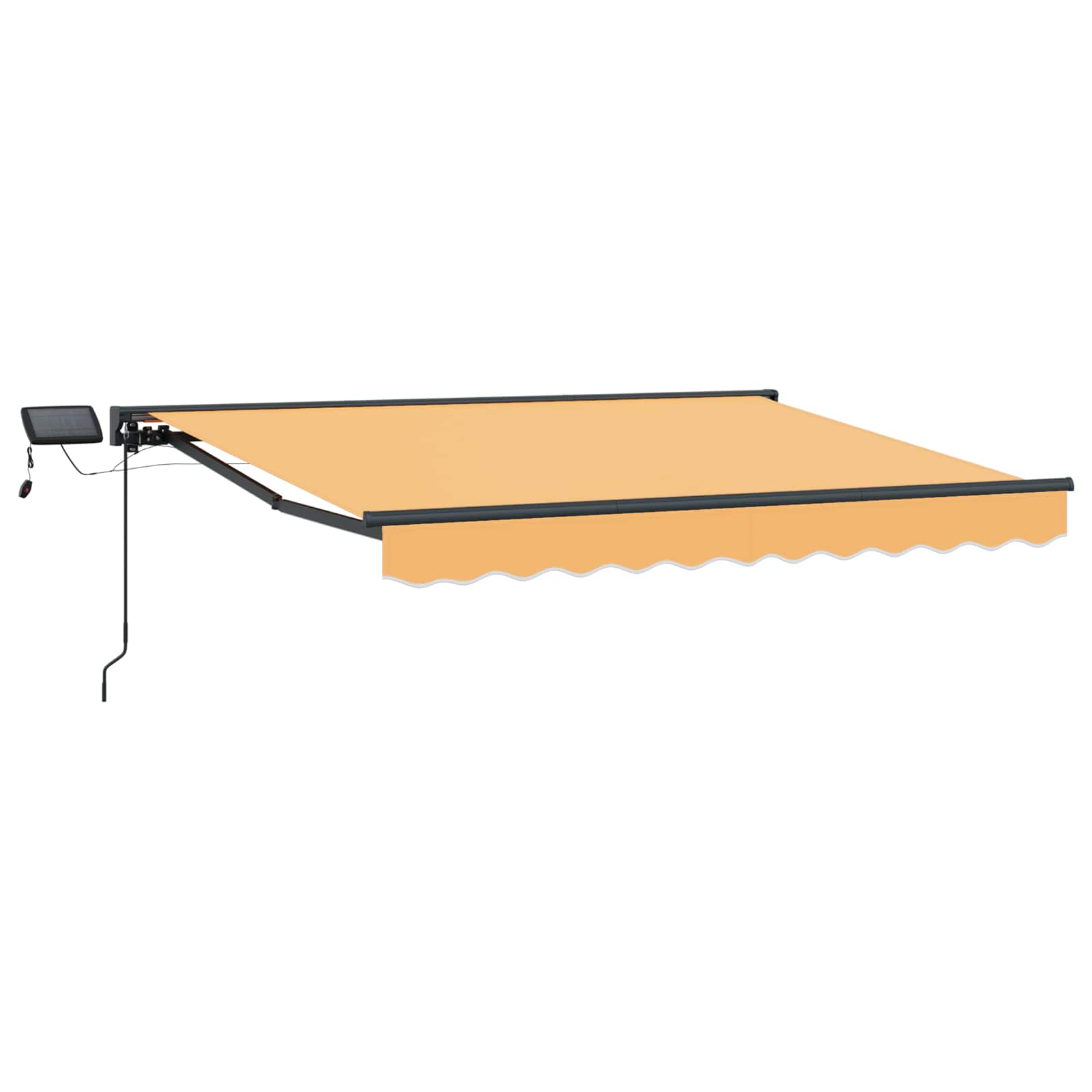 Handmatige Luifelhouder met LED's Zand 5 × 3,5 m image 1